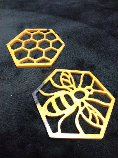 Bumblebee Royal Coasters (Set of 2)