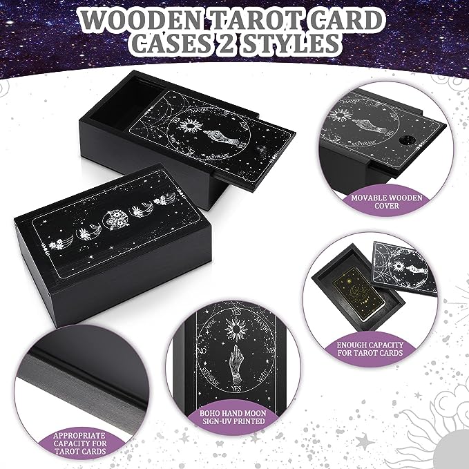 5 Piece Tarot Holder for Cards & Decks / 'Come Apart' Pendulum Board Gift Set