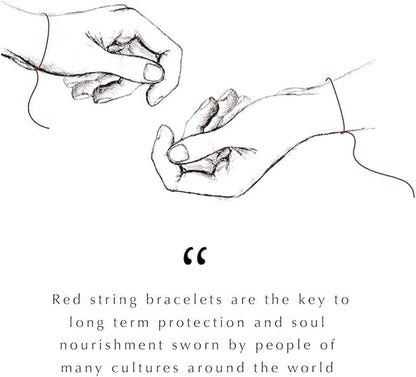 Couples or Single Ancient Red String Bracelet:*Featured in a variety of sizes & stones*