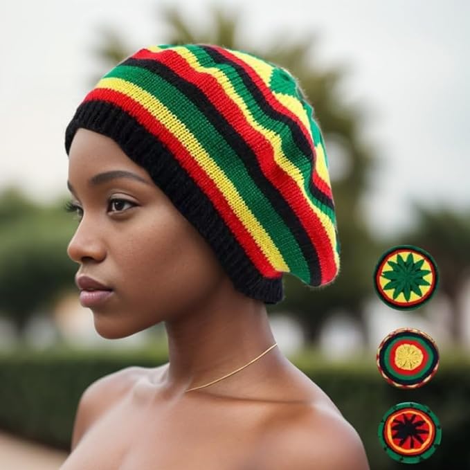 Rasta Jamaican Crocete Beanie