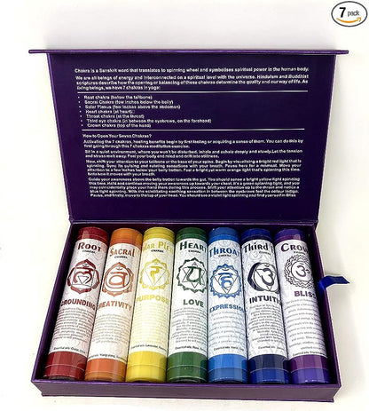 Chakra 7" Candle Set