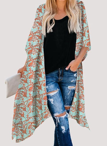 Women's Loose Kimono Cover Up