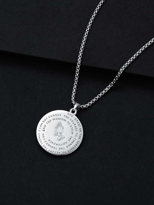 Serenity Jesus/Virgin Mary/St. Christopher/St. George / St. Peregrine/St. Michael pendant & necklace