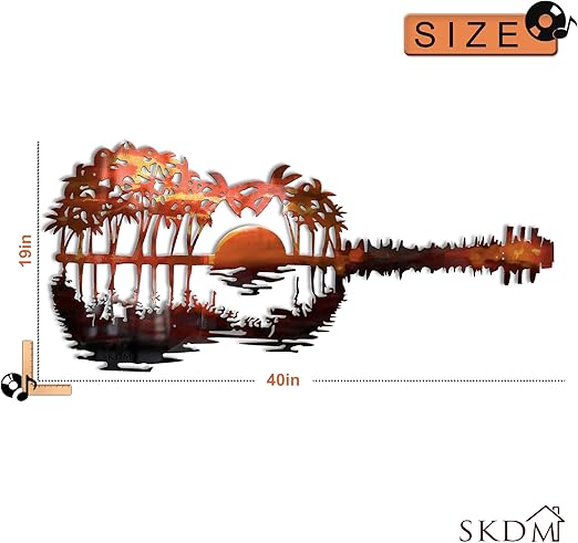 Metal Guitar Art Decor