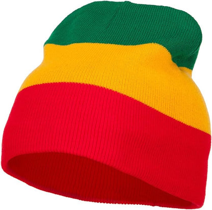 Simple 3 Tone Rasta Beanie