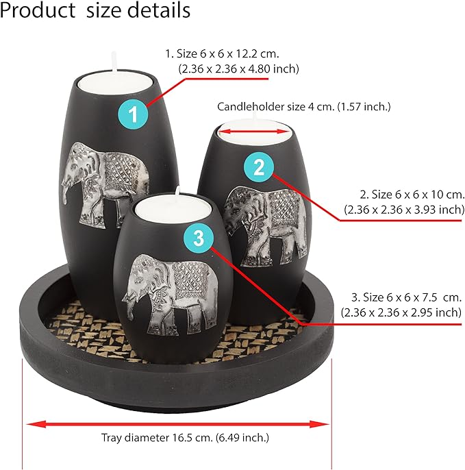 Elephant Tea Light Candle Holders