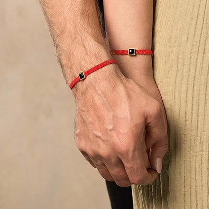 Couples or Single Ancient Red String Bracelet:*Featured in a variety of sizes & stones*