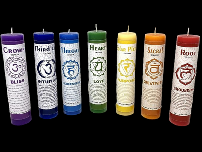 Chakra 7" Candle Set