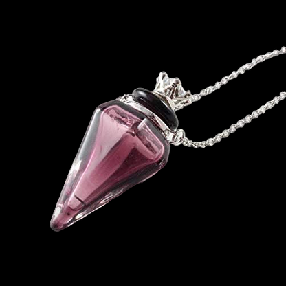 Sterling Silver with Cone Essential Oil Diffuser Pendant Necklace(unisex)