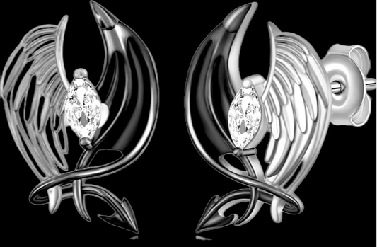 Angel-Devil Wings Earing Set