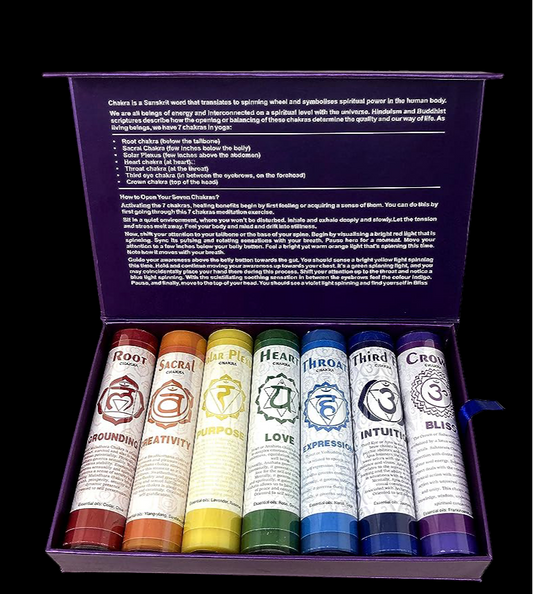 Chakra 7" Candle Set