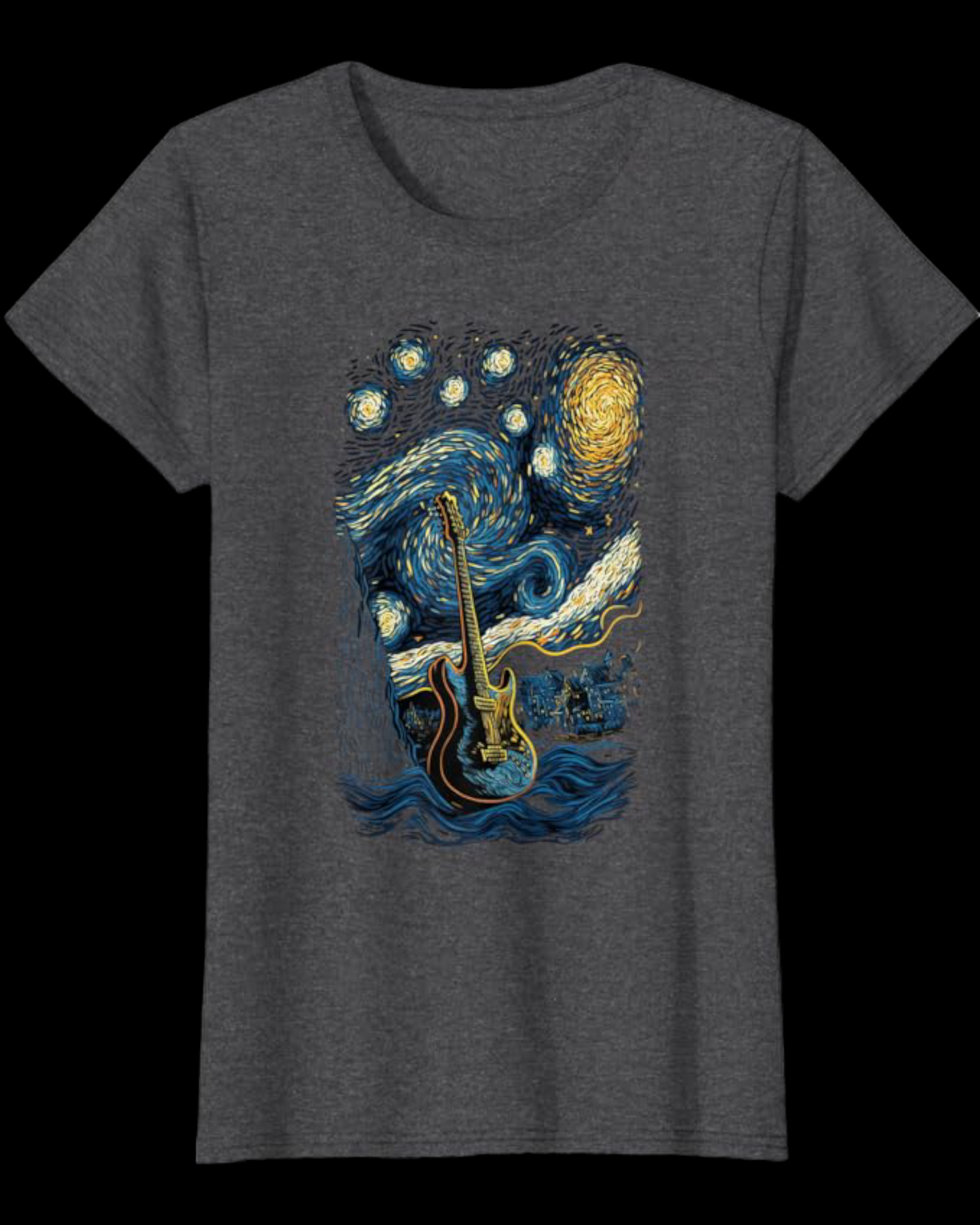 Women, men & kids ;Starry Night Guitar T-Shirt