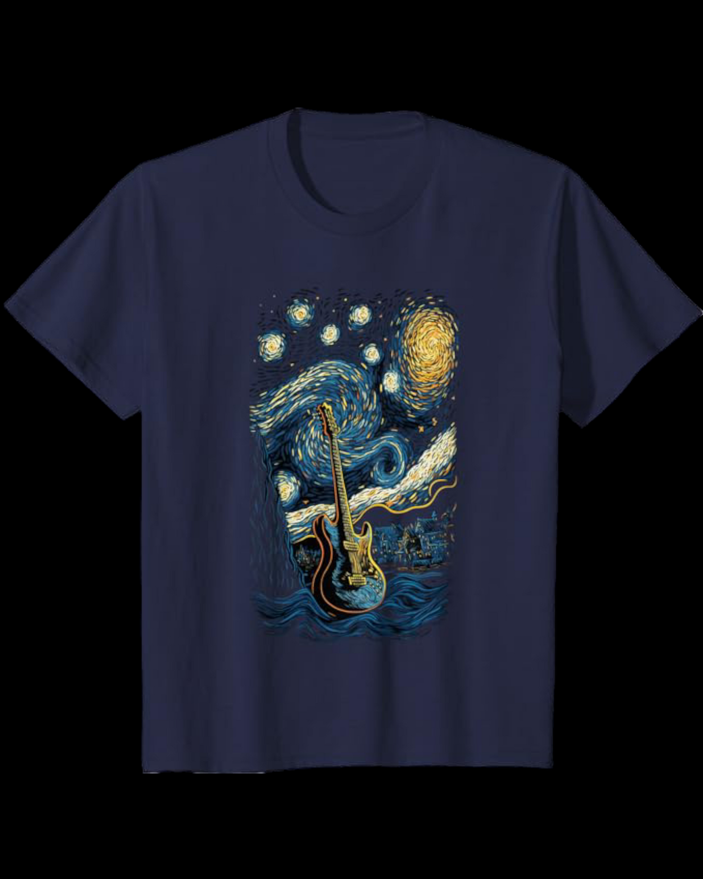 Women, men & kids ;Starry Night Guitar T-Shirt