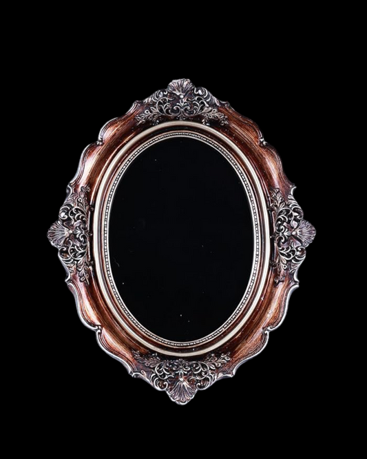 Antique Style Black Scrying/Healing/Divination Mirror