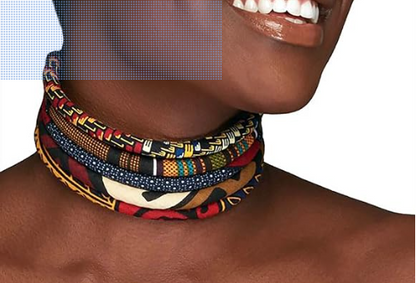 African Cloth Choker