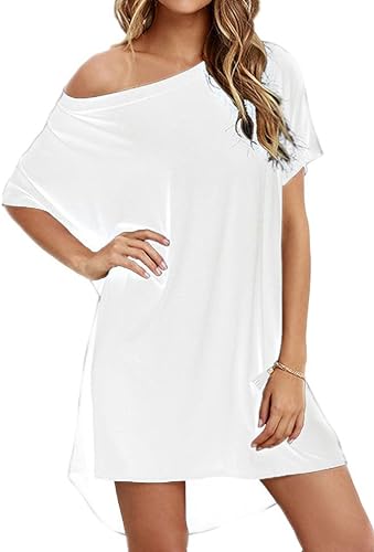 Loose Fit T-Shgirt Mini Dresses