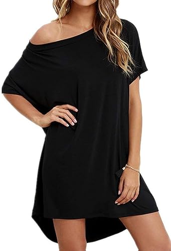 Loose Fit T-Shgirt Mini Dresses