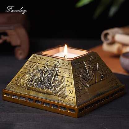 Egyptian Candle, Candle Holder & Box Decor