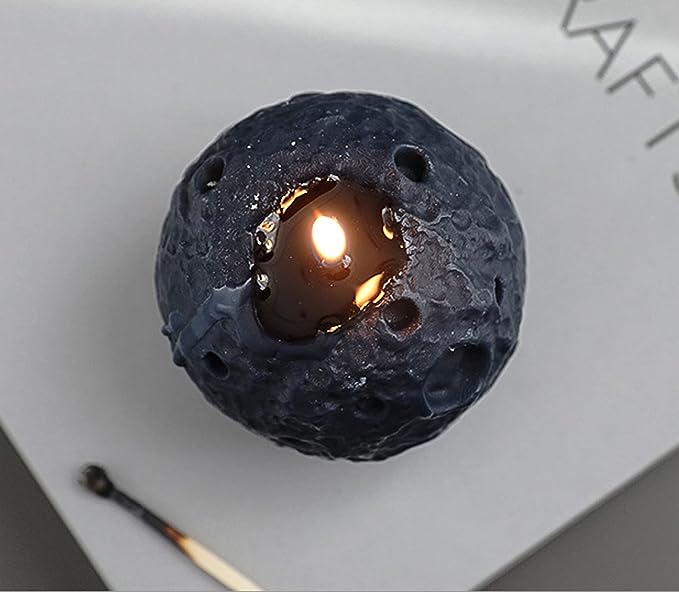 Moon(Black) Shaped Scented Candle / Aromatherapy Galaxy Series