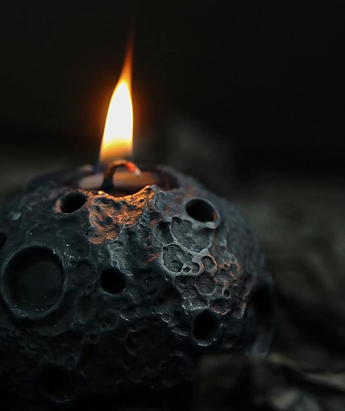 Moon(Black) Shaped Scented Candle / Aromatherapy Galaxy Series