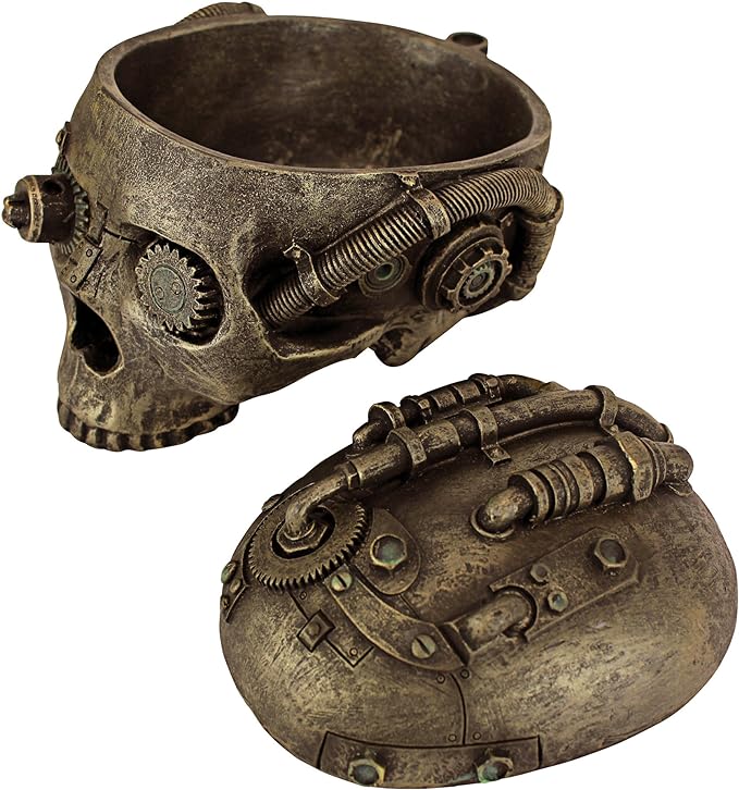 Bone Skull Box & Steampunk Skull Box
