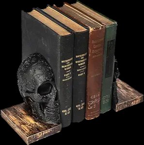 Skull Book Ends