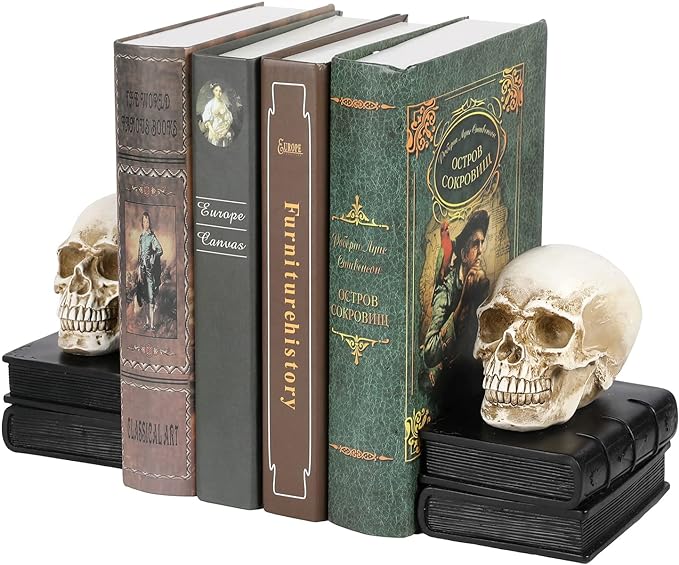 Skull Book Ends