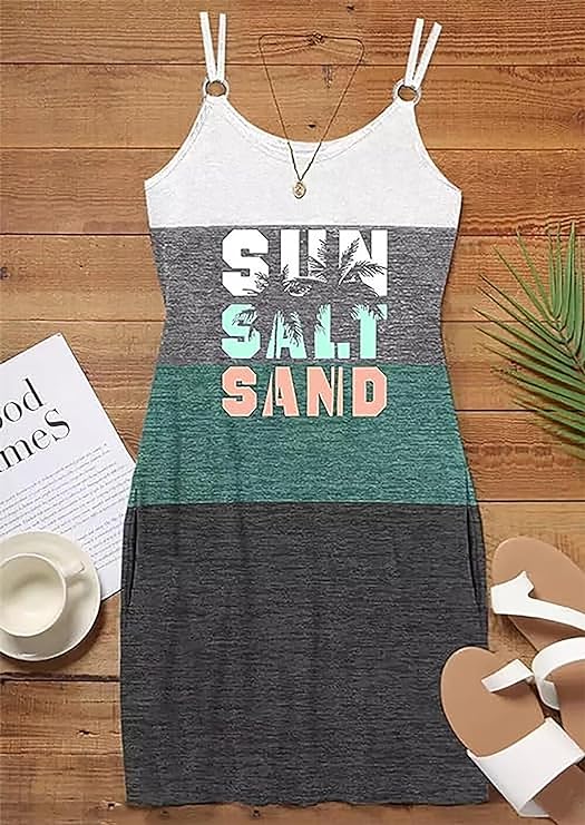 Women's 'Sun Salt Sand' Summer Dress