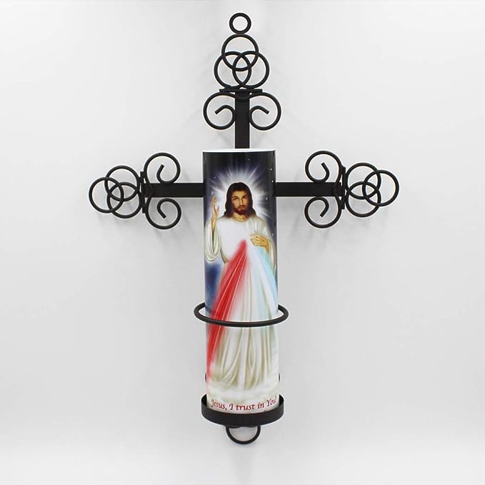 Cross Wall Decor & Candle Holder