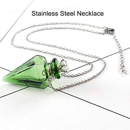 Sterling Silver with Cone Essential Oil Diffuser Pendant Necklace(unisex)